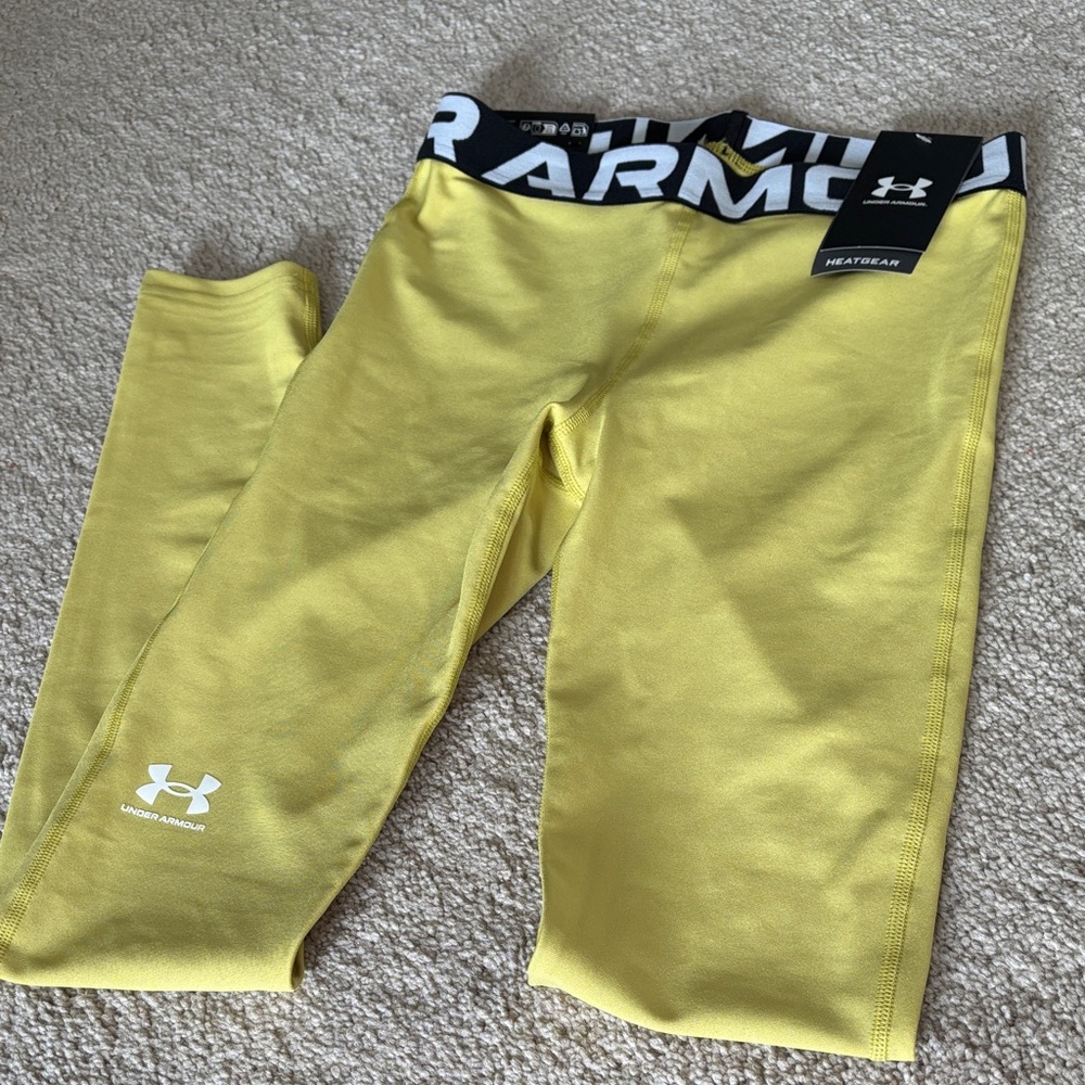 Under Armour  Yellow Leggings NWT